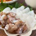 ♡ゆずぽんず♡'s cooksnap of when they made ！活だこで！マダコのお刺身.