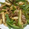 絹102's cooksnap of when they made 青椒肉絲.
