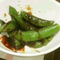 かほたくhy's cooksnap of when they made スナップエンドウのゴマみそ炒め.