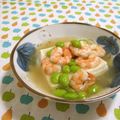 赤い電話's cooksnap of when they made エビと枝豆の豆腐あんかけ.
