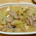 momolover's cooksnap of when they made 鶏皮でぷるぷる❤ぽかぽか❤もつ鍋風スープ.