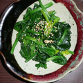 ムカルナス's cooksnap of when they made ほうれん草の中華風おひたし.