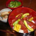 momoco's cooksnap of when they made マグロアボカド丼.
