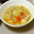 Ｒina3's cooksnap of when they made 懐かしの味★白菜と鶏だんごのスープ.