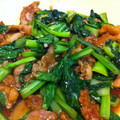 みらいにっき's cooksnap of when they made 豚こま©こまつな炒め.