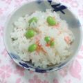 YUKIKI☆'s cooksnap of when they made 蟹かま枝豆炊き込みご飯♬ひな祭りにも！.