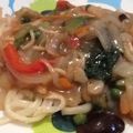 ShinobiK's cooksnap of when they made あんかけ★かた焼きうどん.