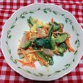 ♥ sora ♥'s cooksnap of when they made 人参きゅうり魚肉ソーセージサラダ.