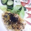 nokonokoi's cooksnap of when they made メカジキマグロマヨカレーパン粉のっけ焼き.