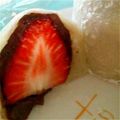 sawori715's cooksnap of when they made 抹茶の苺大福☺☻.