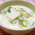 にっしぃ～'s cooksnap of when they made 生姜たっぷり♪豆腐と牛蒡の豆乳スープ.