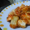Ｋazu's cooksnap of when they made キムチと豆腐の味噌炒め.