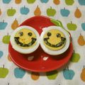 赤い電話's cooksnap of when they made キャラ弁☆ゆで卵ニコちゃん☆.