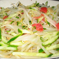 たまごはん's cooksnap of when they made もやしとキュウリの梅和え.