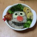 ささちゃん12's cooksnap of when they made ＊キャラ弁＊簡単なおにぎり＊エルモ♪.