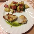 葉月．Ｃ's cooksnap of when they made 鱈のムニエル　バジルソース添え.