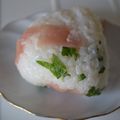 よっしゃん's cooksnap of when they made ▲生ハムと大葉のおにぎり▲.