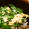 usaco3's cooksnap of when they made 超簡単！ニラの卵とじ丼.