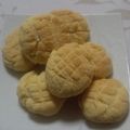 いちごとmilk's cooksnap of when they made メロンパン型クッキー.