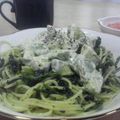 利根川's cooksnap of when they made アボカドでクリーミー♥ほうれん草パスタ.
