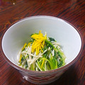 jimm's cooksnap of when they made 三つ葉とえのきの煮びたし★柚子風味.