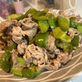 toshio39's cooksnap of when they made 豚こまとピーマンの焼肉のたれマヨ炒め.