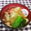 龍青空ママ's cooksnap of when they made うちのお雑煮♬（鶏ガラスープ）.