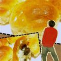 黒牛乳's cooksnap of when they made まめちゃんパン職人への道！きなこの丸パン.