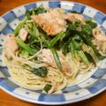 だっ君's cooksnap of when they made サーモンとほうれん草のクリームパスタ.