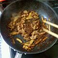★リあ★'s cooksnap of when they made ｻﾞ和食！豚とごぼうと蒟蒻の炒め煮.