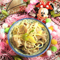 みなみんくっきんぐ's cooksnap of when they made 白ネギと豚さんの塩焼きそば.