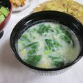 miyuki12's cooksnap of when they made ほっこり☆ほうれん草と卵のお吸い物.