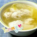 えまっちママ's cooksnap of when they made 圧力鍋で時短♪白菜と肉団子と春雨のスープ.