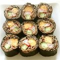 cocoa91's cooksnap of when they made おしゃれに『そば寿司』.