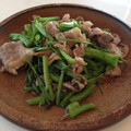 くるちん's cooksnap of when they made びっくりおいしい！クレソンと豚肉の炒め.
