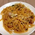 アキラ１０００'s cooksnap of when they made 私の好きな昭和的ナポリタン.