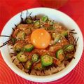 hiromixxxx's cooksnap of when they made ネバトロチーズ月見丼.