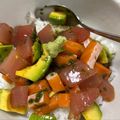 ★4姉妹ママ★'s cooksnap of when they made 超簡単　絶品！ポキ丼〜ハワイの風を感じて.