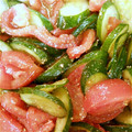 JIO_JIO's cooksnap of when they made トマトときゅうりのサラダ.