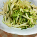 クロちゃんのママ's cooksnap of when they made 豆苗ともやしの炒めもの.