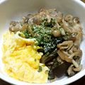 夜の繭's cooksnap of when they made 舞茸・なす・チキンの☆生姜焼き丼.