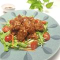 とのチャマ's cooksnap of when they made 鶏から揚げのせ☆水菜サラダ.