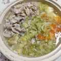 希心ママ's cooksnap of when they made 千切り野菜のしゃぶしゃぶ鍋.