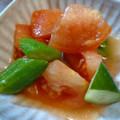 ばたみそーぱん☆'s cooksnap of when they made トマトときゅうりのごろごろマリネ.