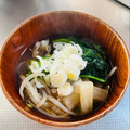 azbjbn's cooksnap of when they made 白だしで！ほうれん草ともやしのお雑煮風.