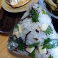 みなあゆママ's cooksnap of when they made 大葉塩昆布チーズのおにぎり.