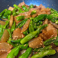酉出汁子's cooksnap of when they made 豚こま少し！大根とししとうの甘辛炒め.