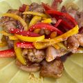 クック6Q6IMY☆'s cooksnap of when they made 鶏もも肉とパプリカ達の甘酢炒め.