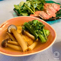 momoetsu's cooksnap of when they made ダシ旨！菜花と厚揚げの煮浸し。シメジ入り.