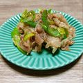 のんべぇヒロ's cooksnap of when they made 豚こまと長ねぎの白だし炒め＠容易く一品.